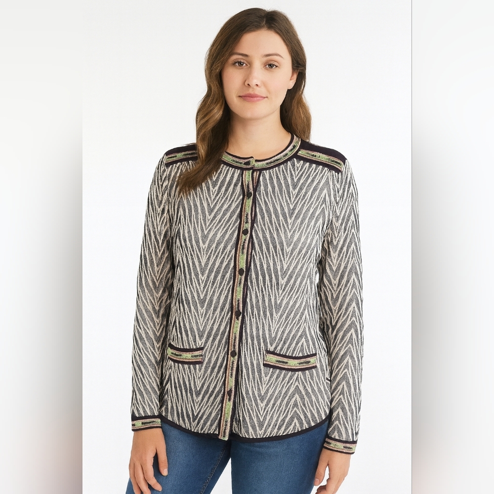 Aldo Martin's Designer Bamboo Hobo Womens Cardigan Size 14